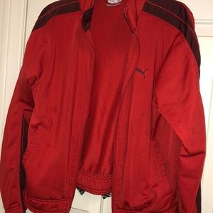 Puma Red jogging Athletics Lightweight jacket.
